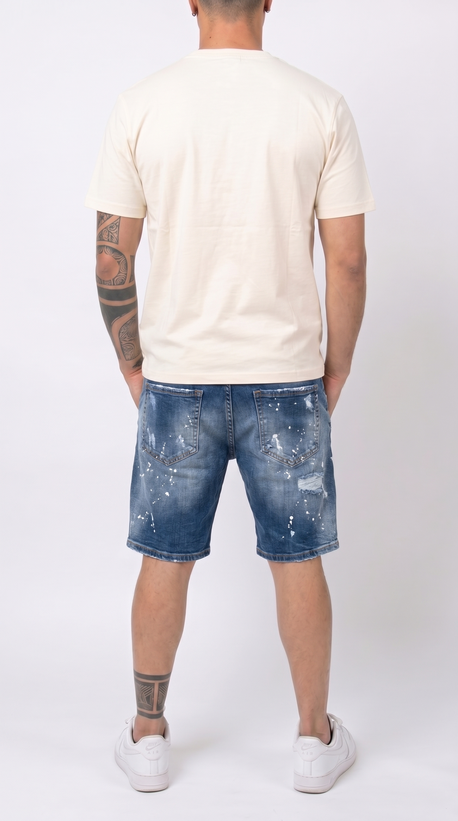 Frank14 - BERMUDA DI JEANS SOLDIER 021B - retro