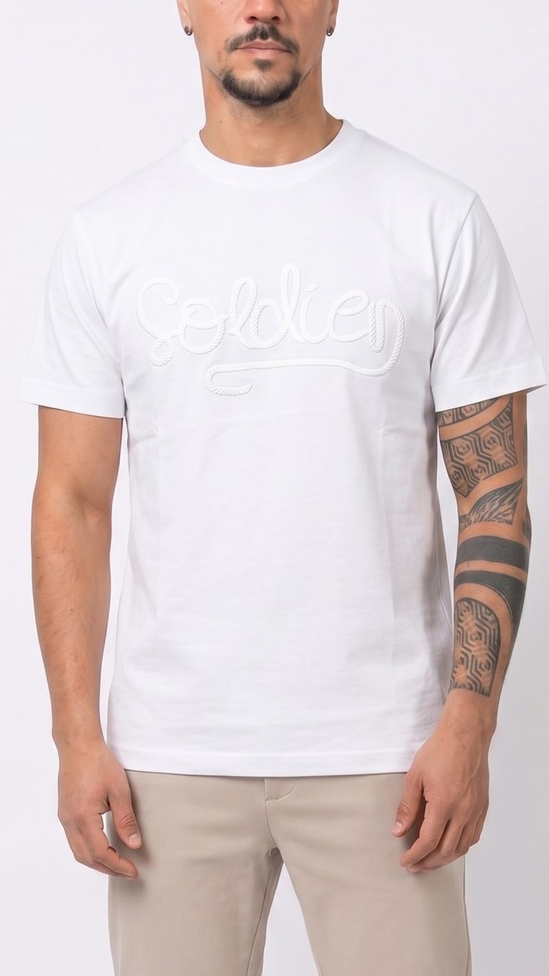 Frank14 - T-SHIRT SOLDIER LOGO IN LUREX - hero