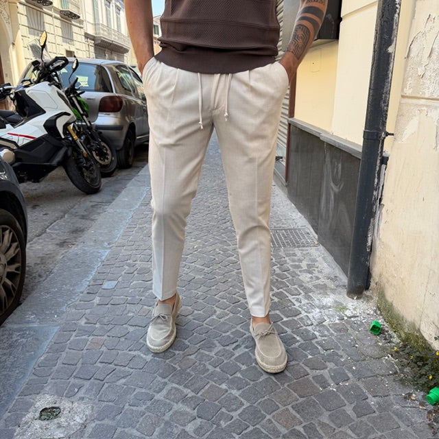 PANTALONI MISTO LINO ENJOY