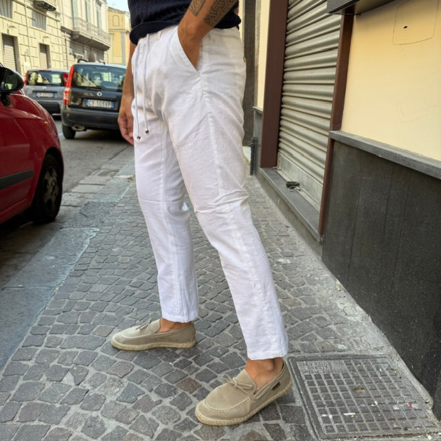 PANTALACCIO IN LINO PRIMO EMPORIO
