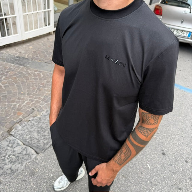 T-SHIRT FILO DI SCOZIA MAISON PARIS
