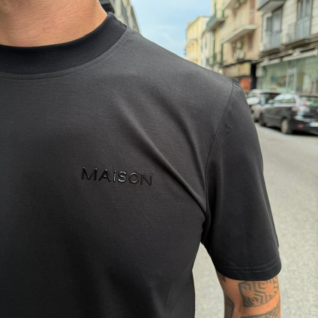 T-SHIRT FILO DI SCOZIA MAISON PARIS