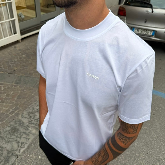 T-SHIRT FILO DI SCOZIA MAISON PARIS