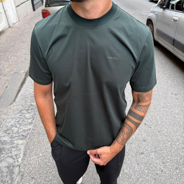 T-SHIRT FILO DI SCOZIA MAISON PARIS