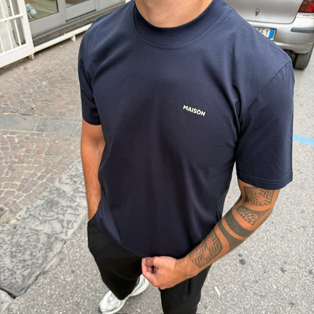 T-SHIRT FILO DI SCOZIA MAISON PARIS
