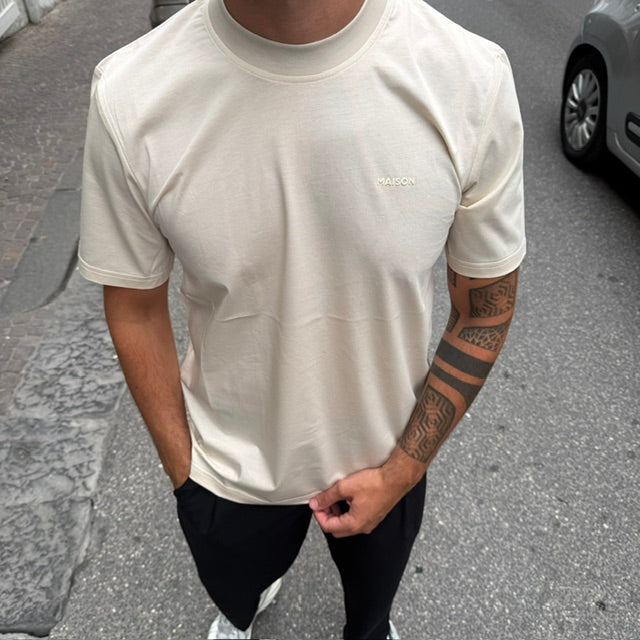 T-SHIRT FILO DI SCOZIA MAISON PARIS