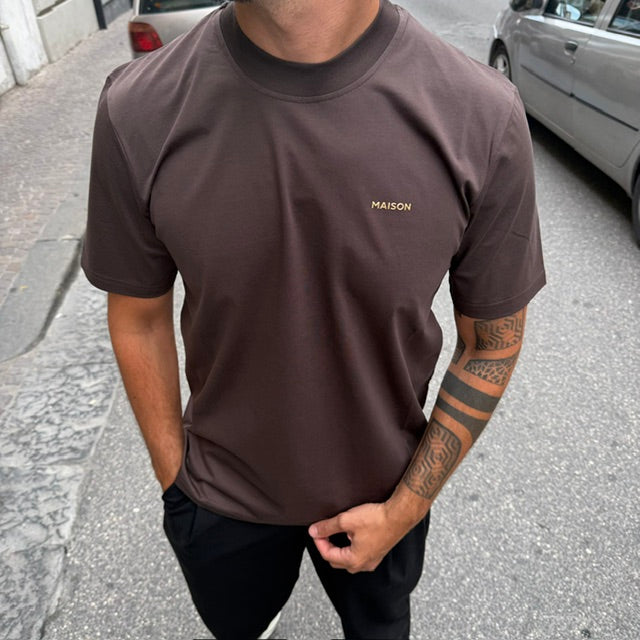 T-SHIRT FILO DI SCOZIA MAISON PARIS