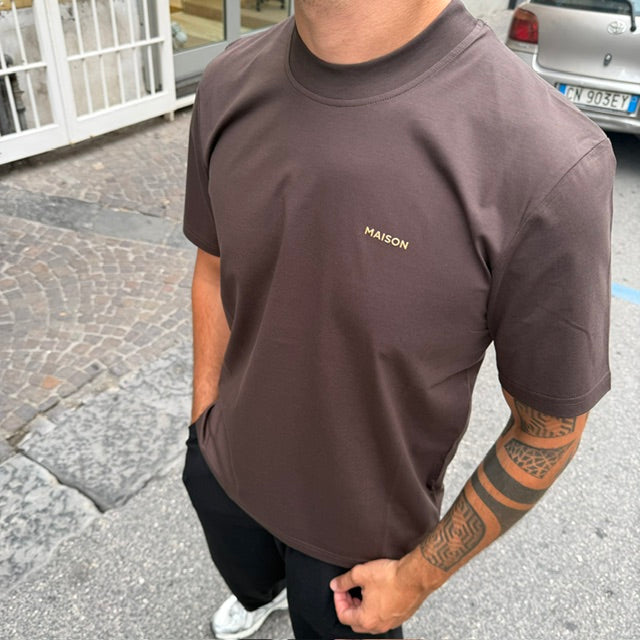 T-SHIRT FILO DI SCOZIA MAISON PARIS