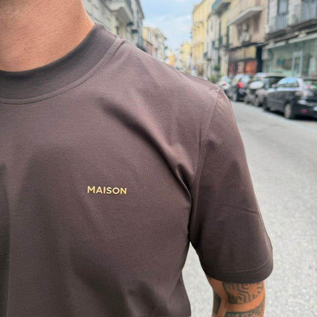 T-SHIRT FILO DI SCOZIA MAISON PARIS