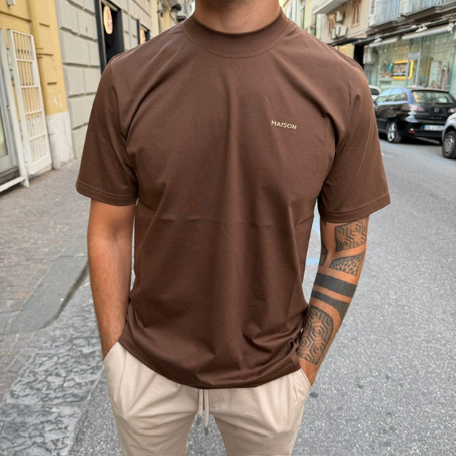 T-SHIRT FILO DI SCOZIA MAISON PARIS