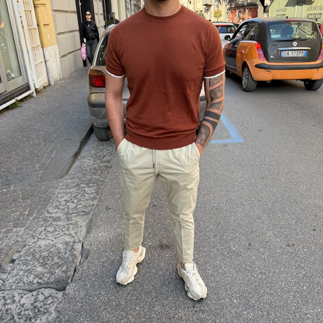 T-SHIRT IN FILO CON POLSINI ANTONY MORATO