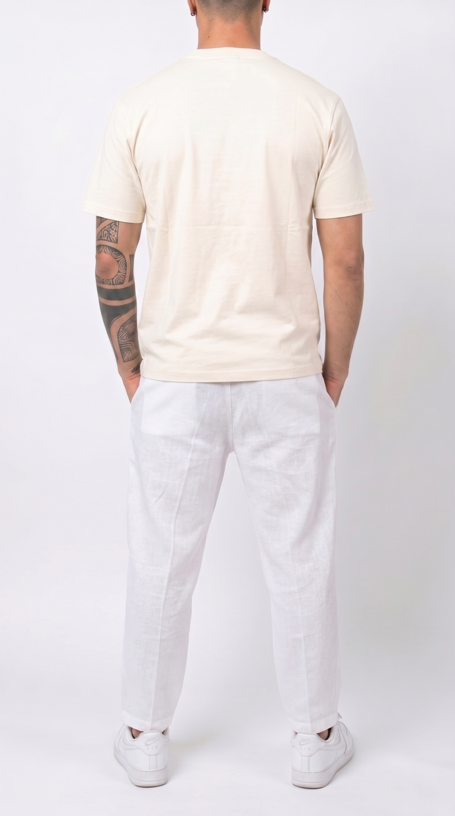 Frank14 - PANTALONI IN LINO ENJOY - retro