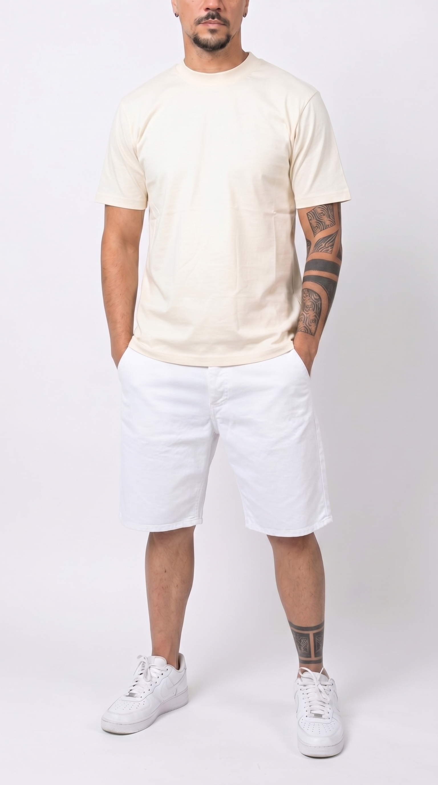 Frank14 - BERMUDA DI JEANS SOLDIER DRILL - fronte