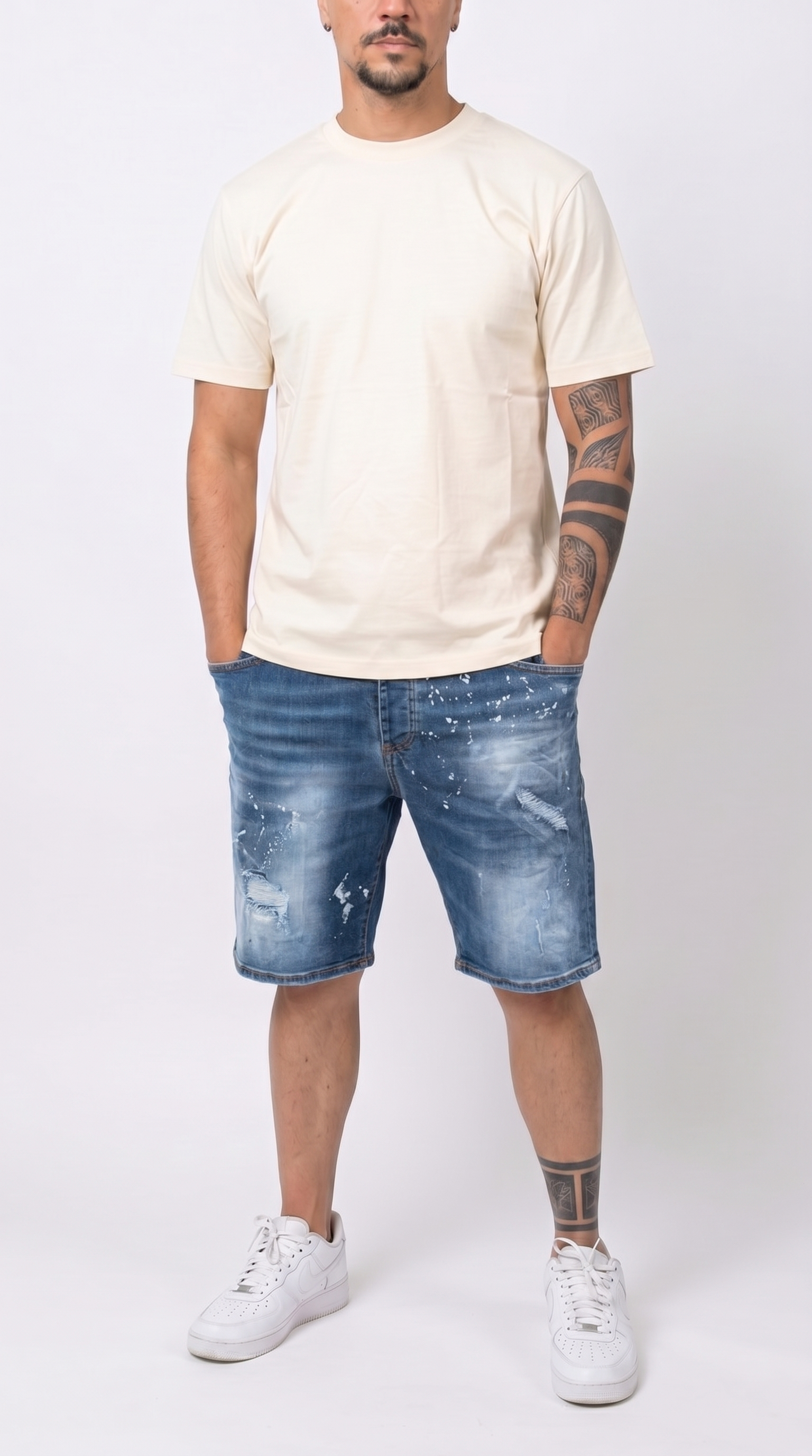 Frank14 - BERMUDA DI JEANS SOLDIER 021B - fronte