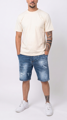 Frank14 - BERMUDA DI JEANS SOLDIER 021B - fronte