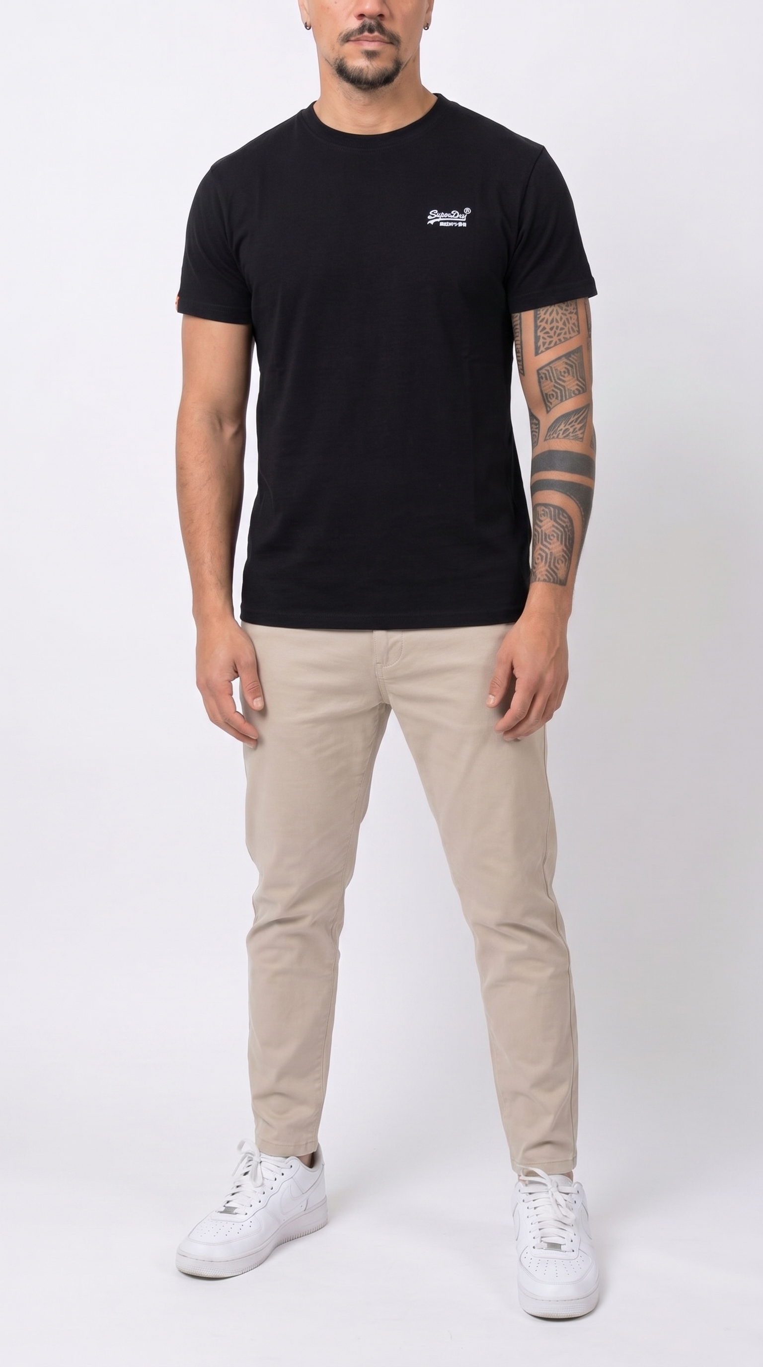 Frank14 - T-SHIRT SUPERDRY CON LOGO CONTRAST - fronte