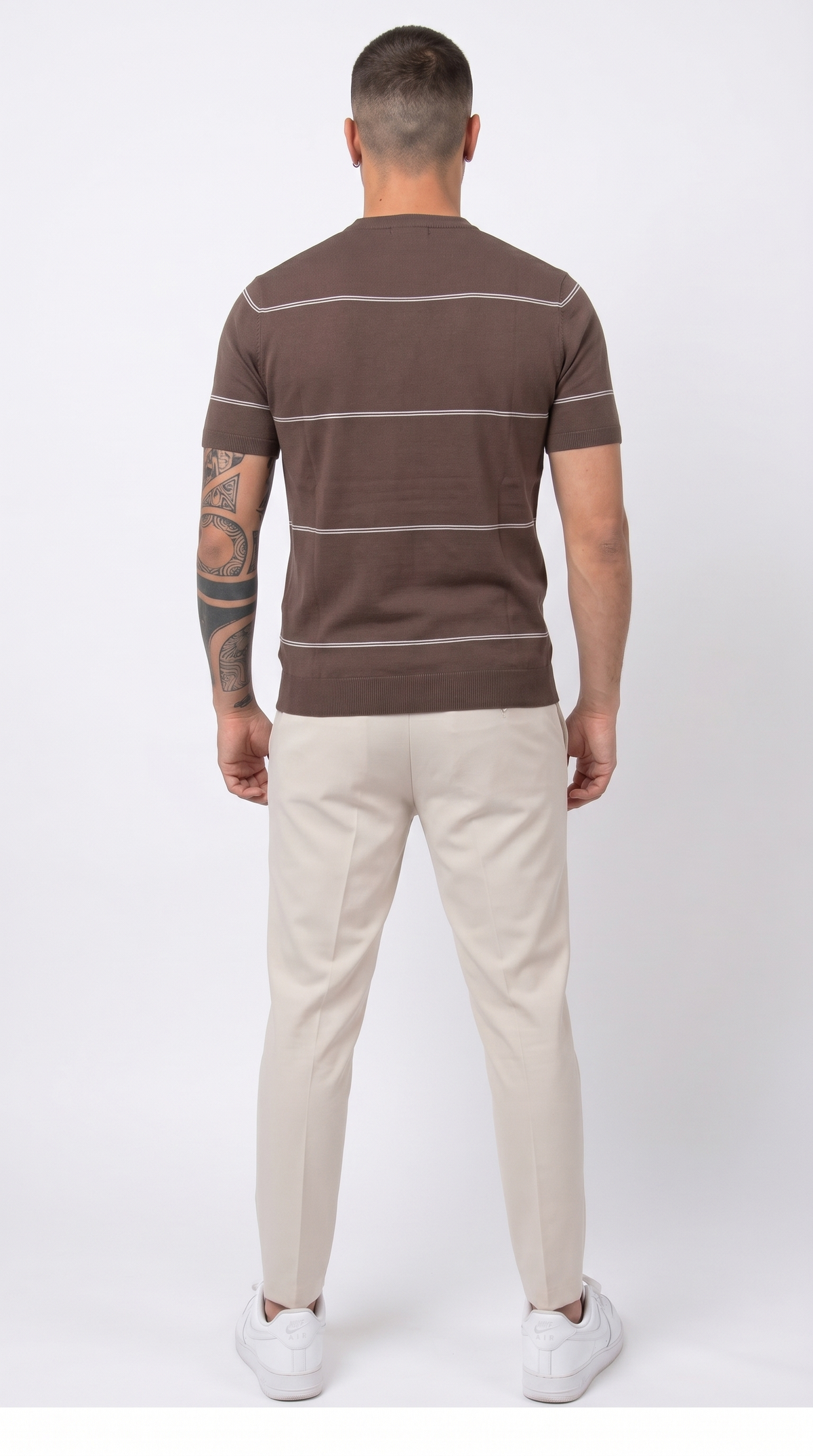 Frank14 - T-SHIRT IN FILO A RIGHE PRIMO EMPORIO - retro