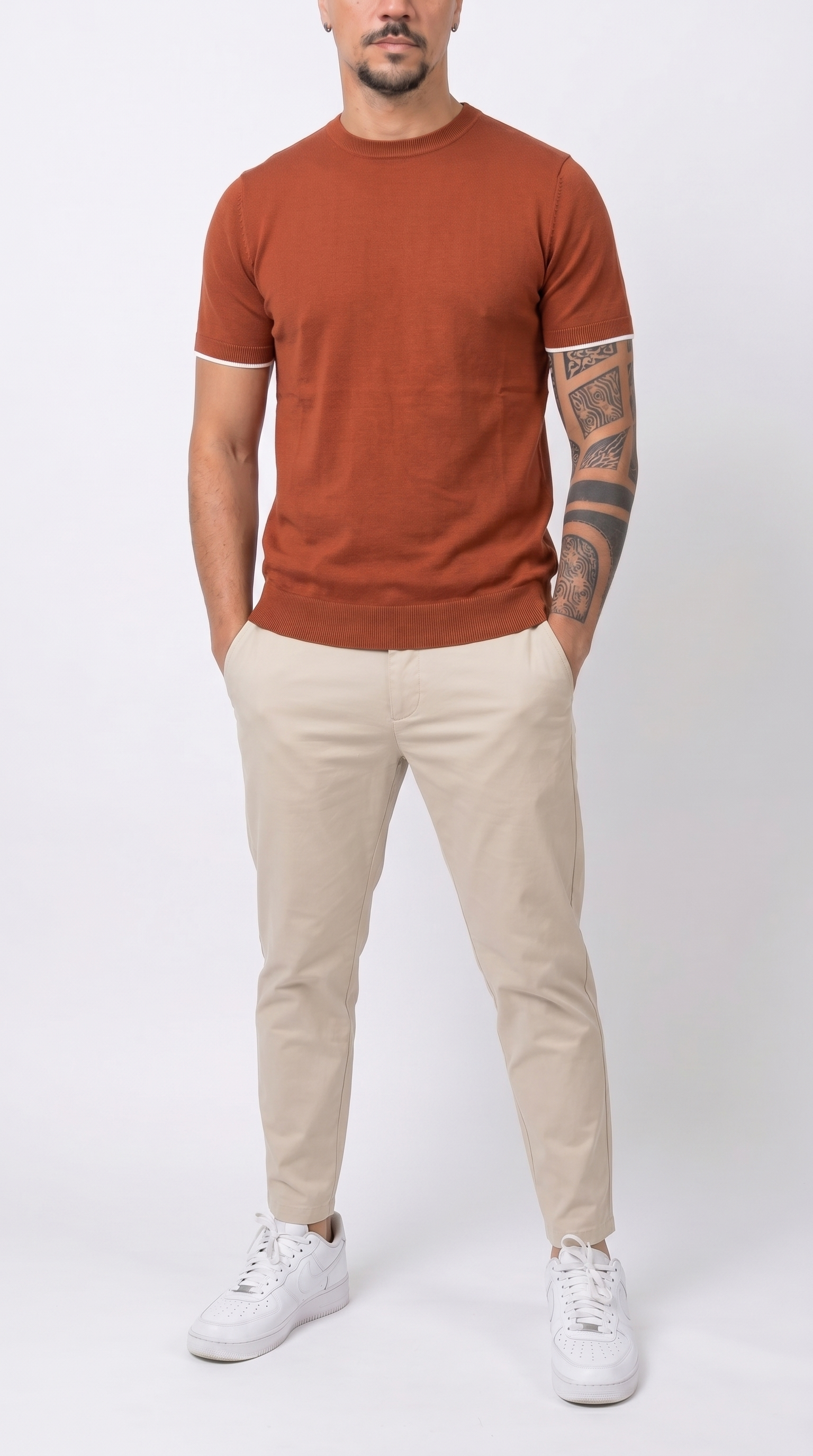 Frank14 - T-SHIRT IN FILO CON POLSINI ANTONY MORATO - fronte