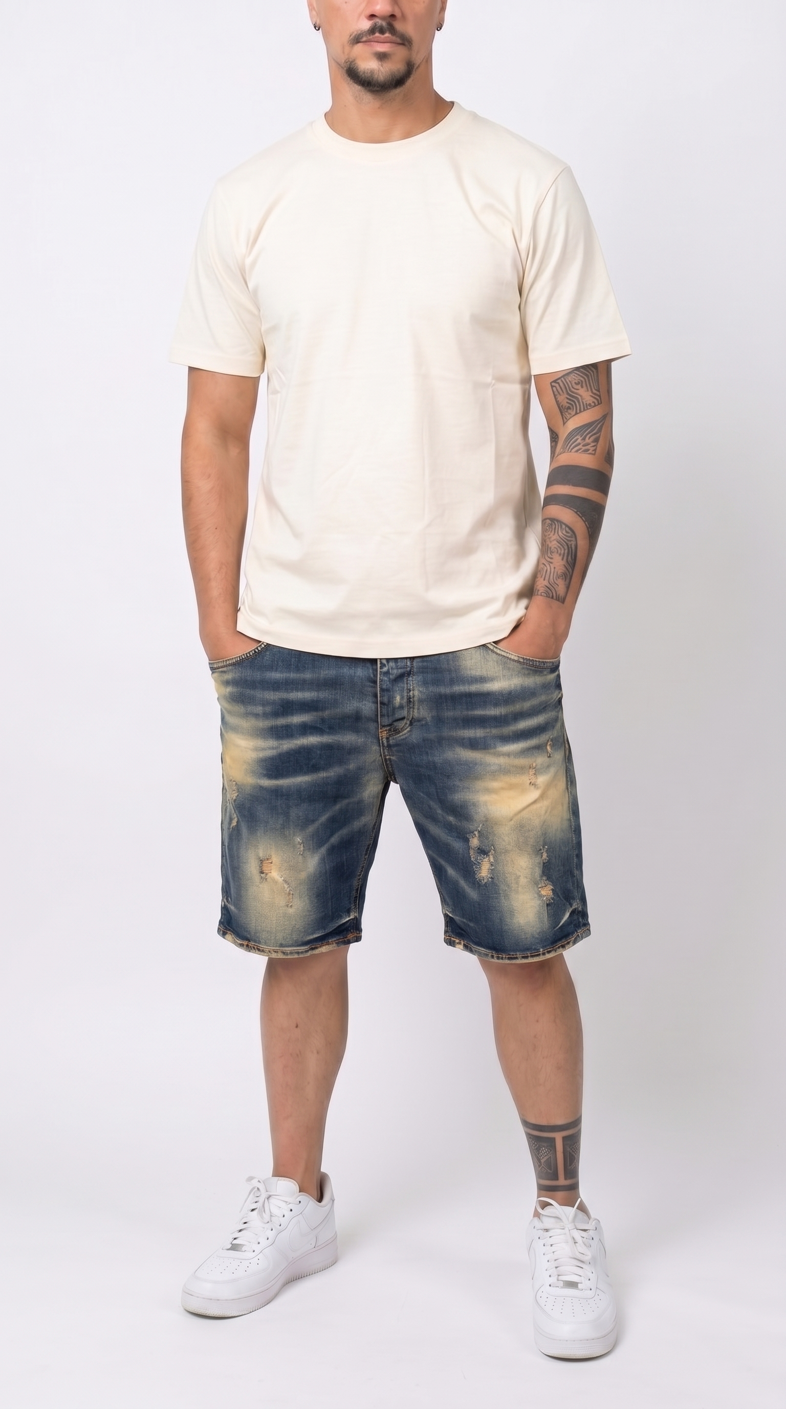 Frank14 - BERMUDA DI JEANS SOLDIER 018B - fronte