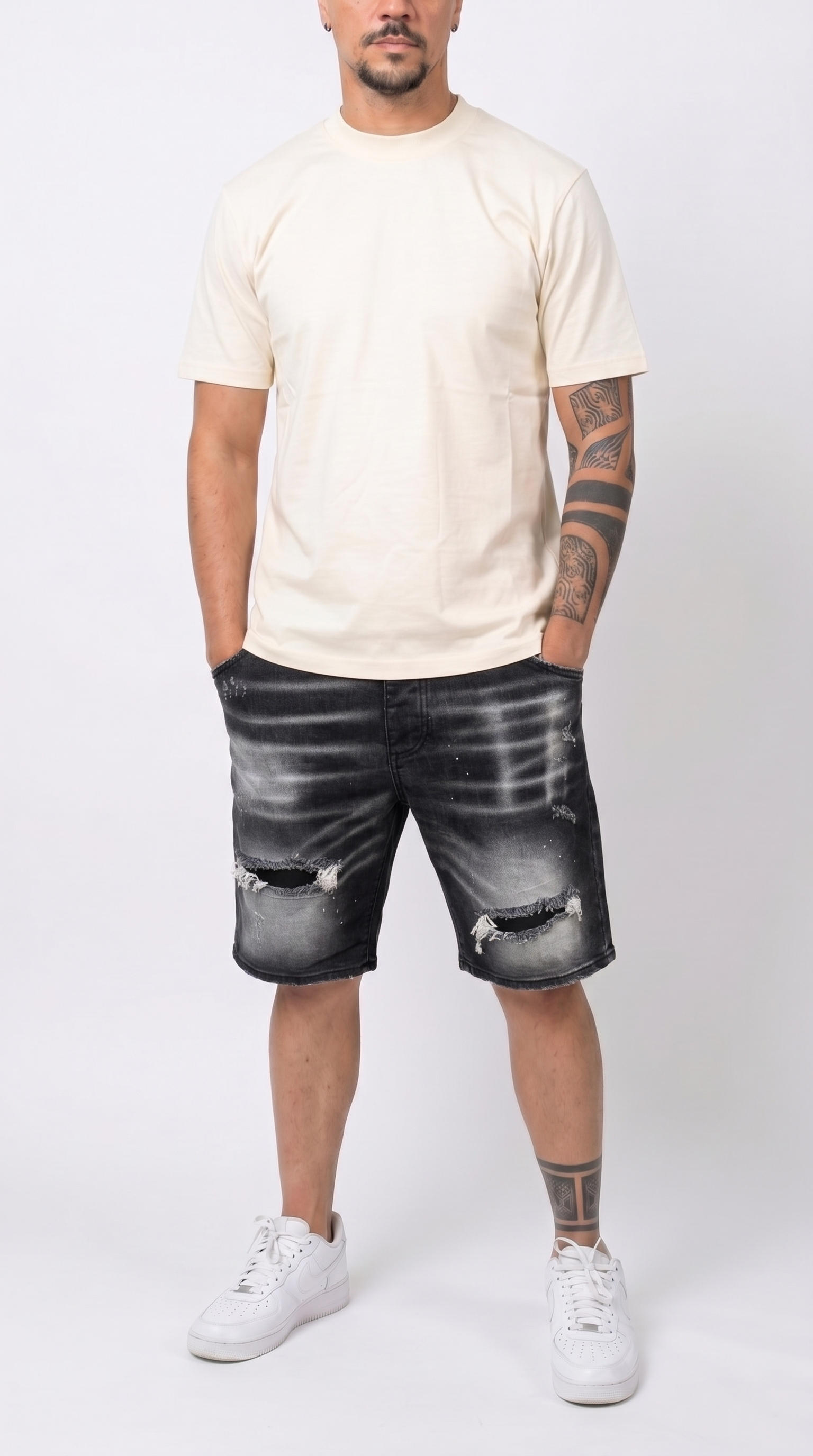Frank14 - BERMUDA DI JEANS SOLDIER 020N - fronte