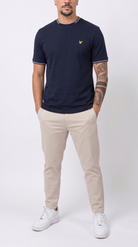 Frank14 - T-SHIRT CON POLSINI LYLE & SCOTT - fronte