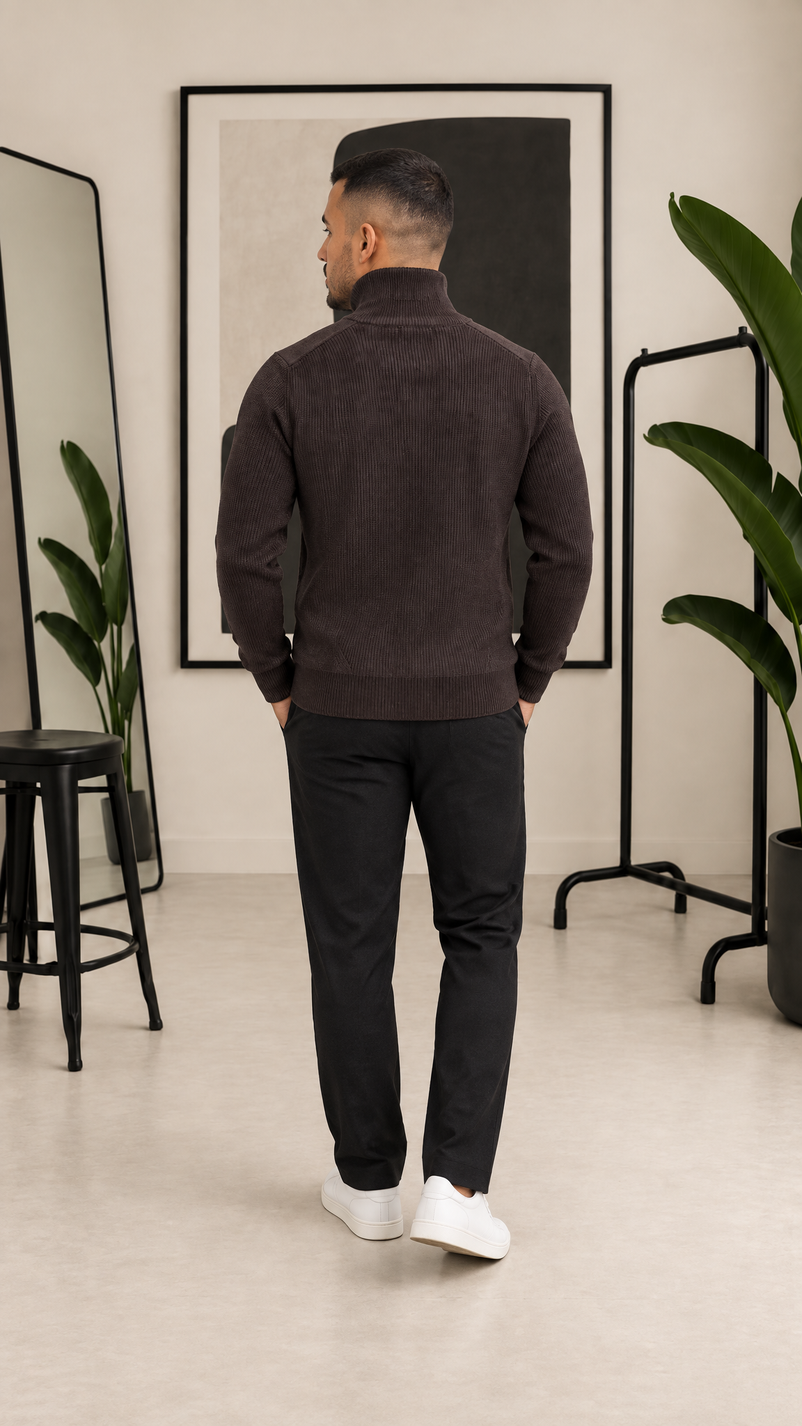 MAGLIONE CON ZIP GIANNI LUPO 35051