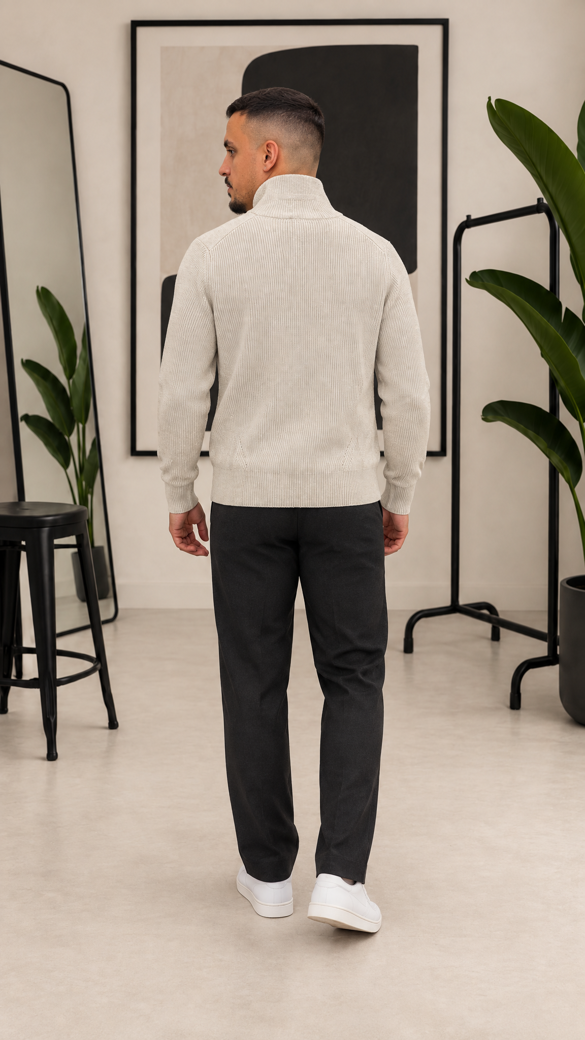 MAGLIONE CON ZIP GIANNI LUPO 35051