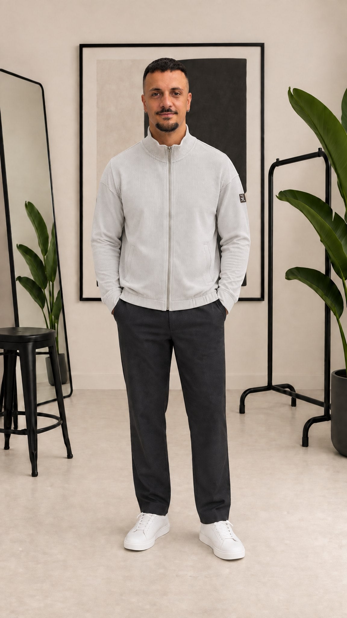 FELPA CON ZIP GIANNI LUPO GL2324F