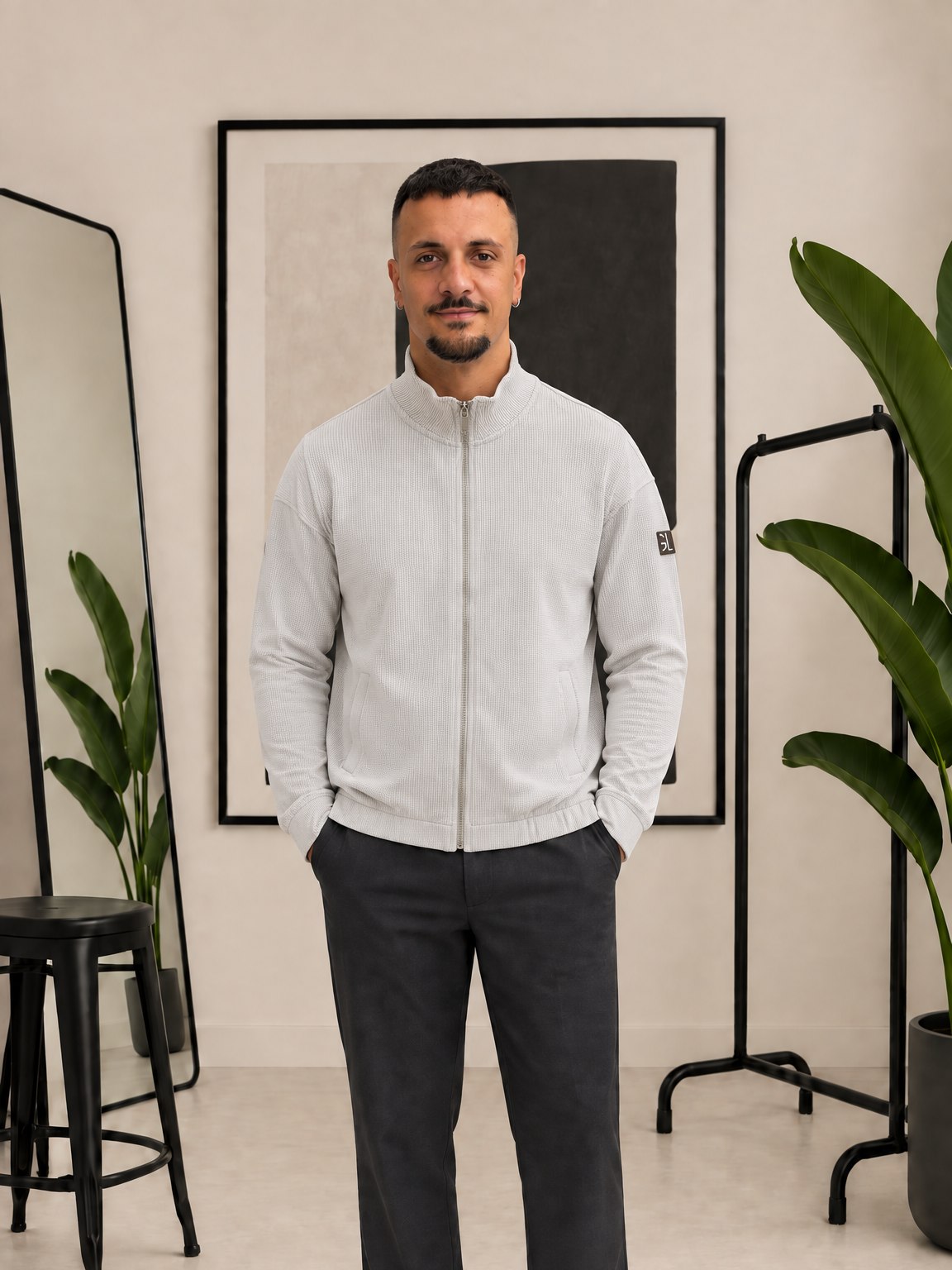 FELPA CON ZIP GIANNI LUPO GL2324F