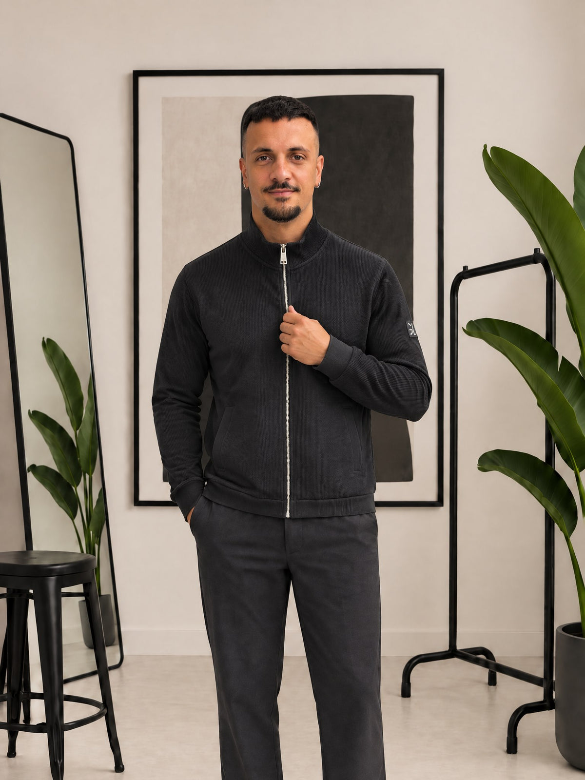 FELPA CON ZIP GIANNI LUPO GL2324F