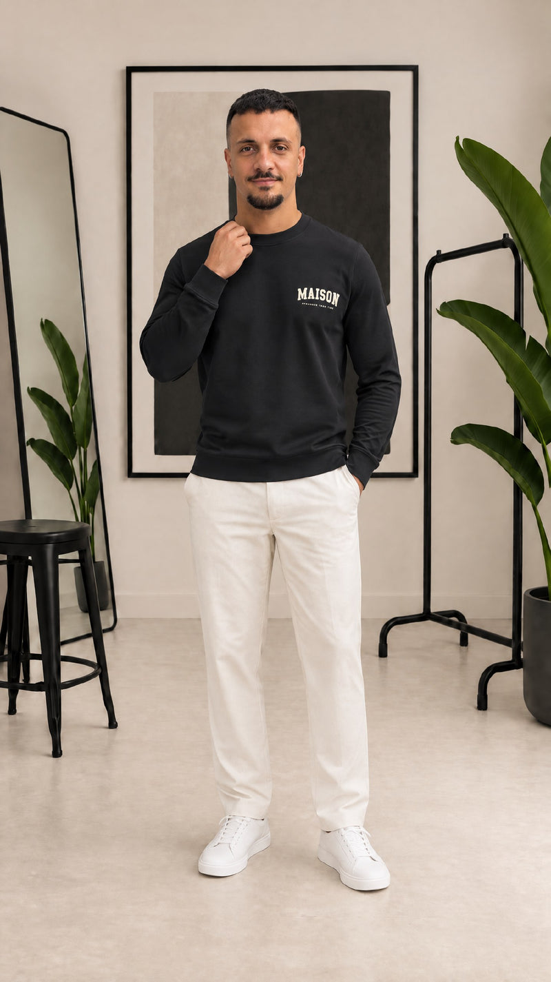 MAISON PARIS PUFF CREWNECK SWEATSHIRT