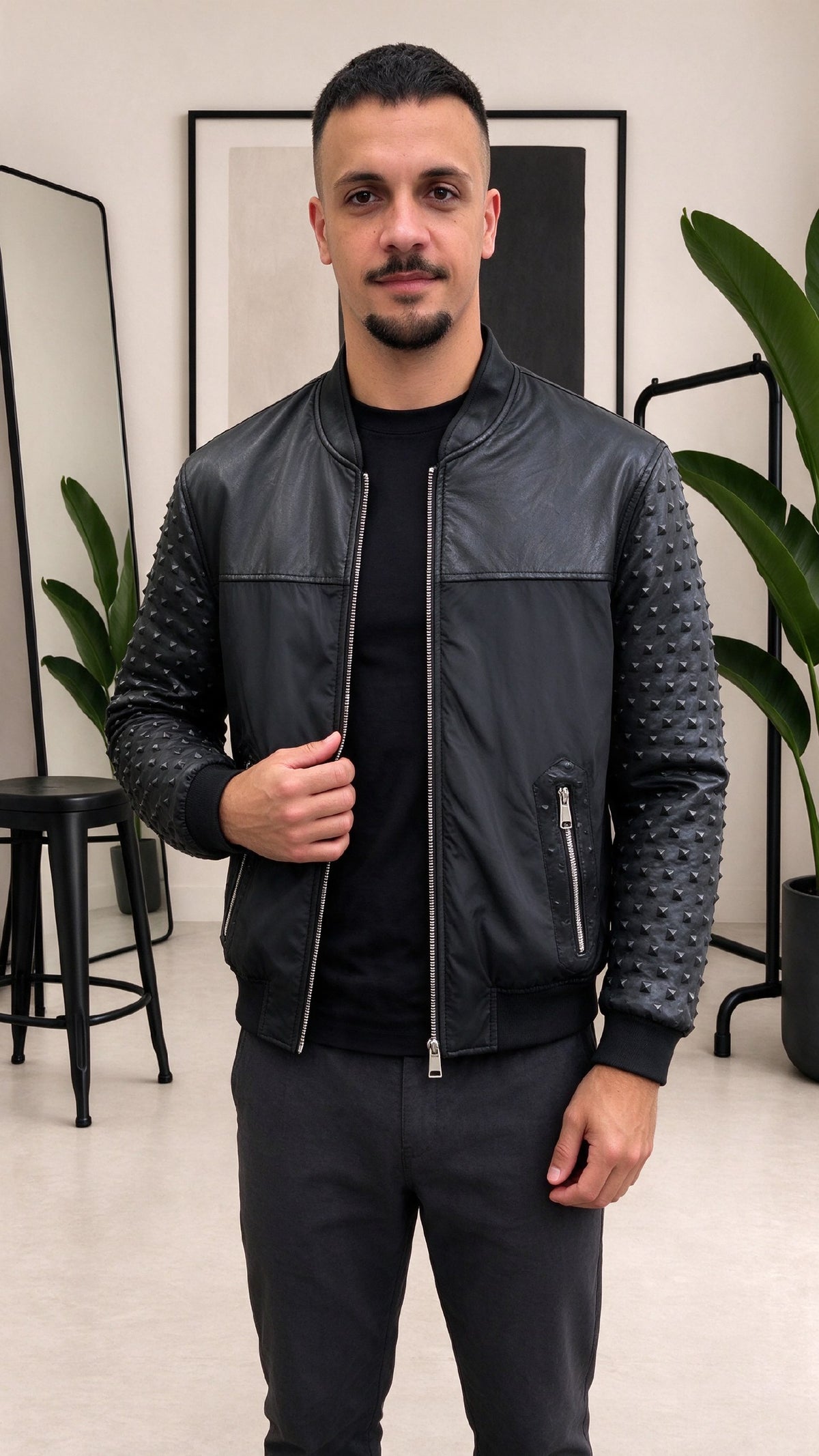 GIUBBOTTO IN PELLE SOLDIER
