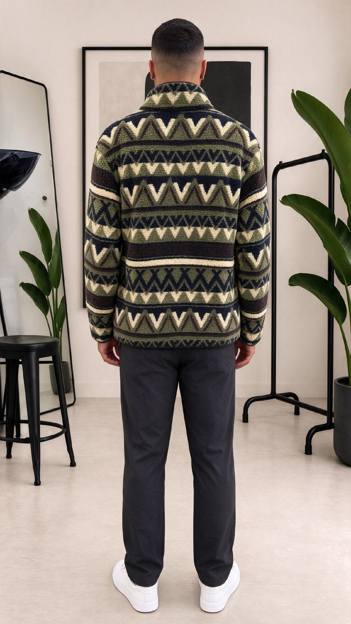 GIACCA IN PILE GEOMETRICA SUPERDRY
