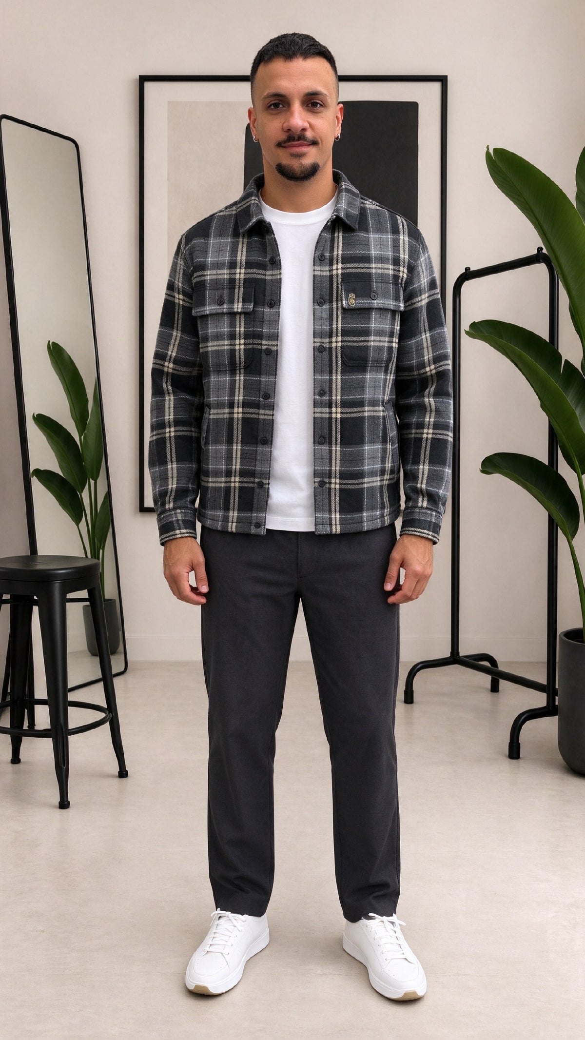 GIACCA IN PILE A QUADRONI SUPERDRY
