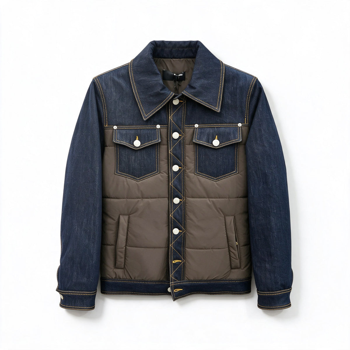 GIACCA DENIM IMBOTTITA BICOLOR