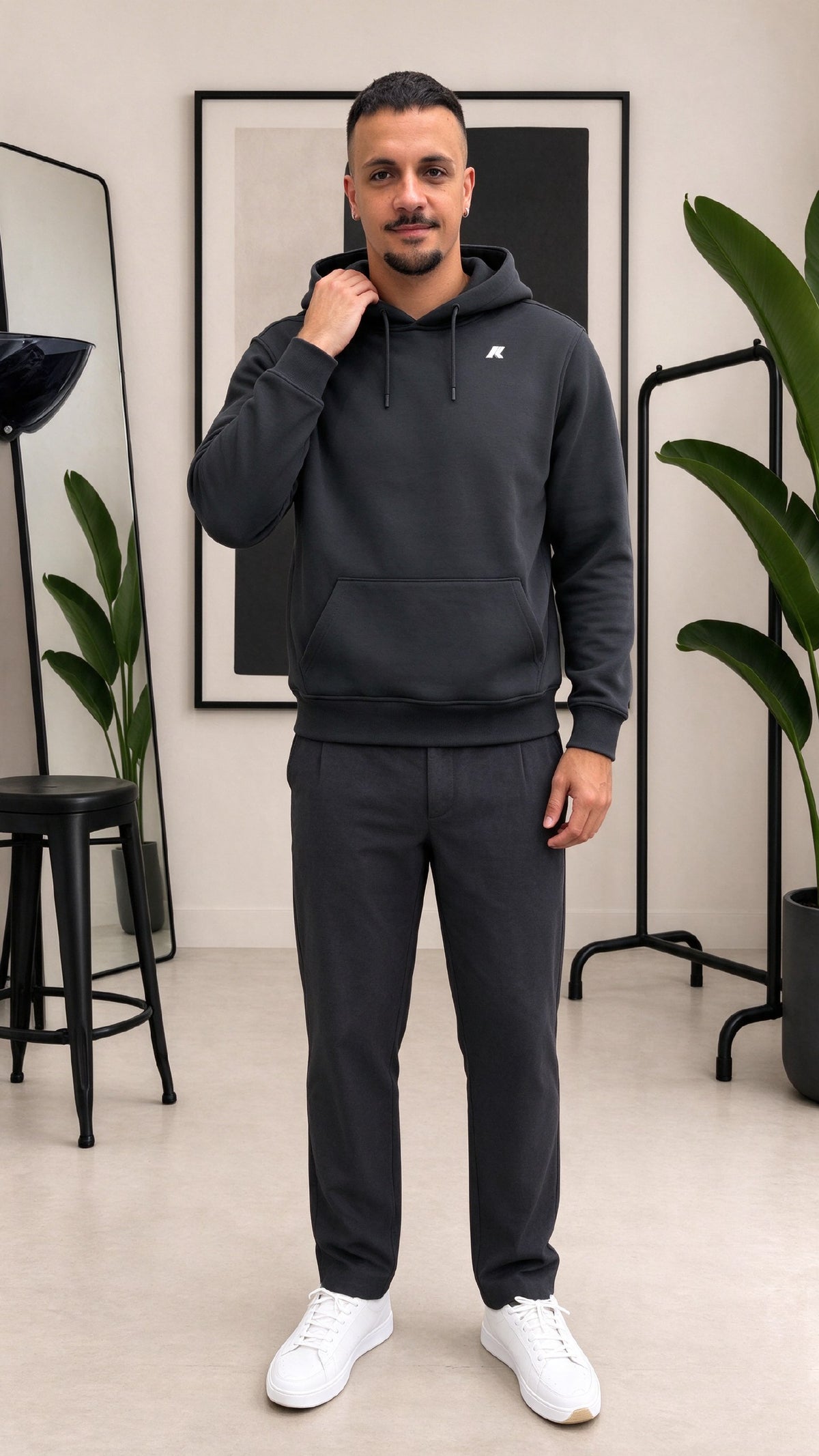 FELPA CON CAPPUCCIO BERNIE SPACER K-WAY