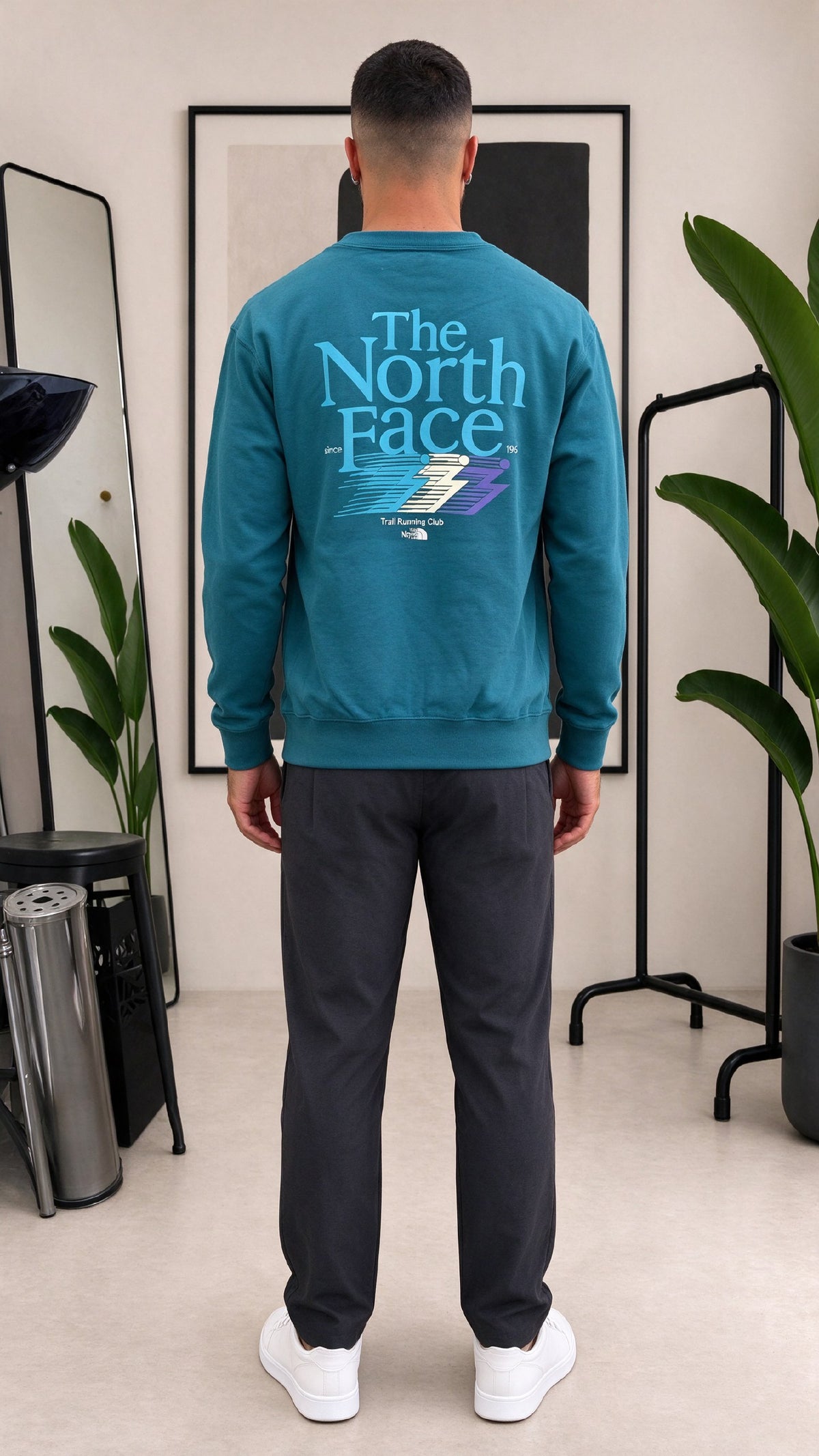 FELPA GIROCOLLO PACIFIC TEAL THE NORTH FACE